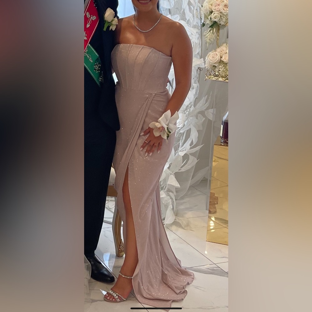 Pink Shimmery Evening Gown